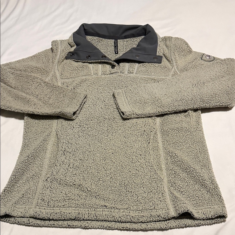 Kuhl Cozy Gray Sherpa Pullover